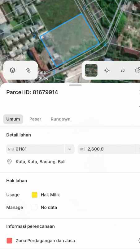 dijual tanah sunsetroad