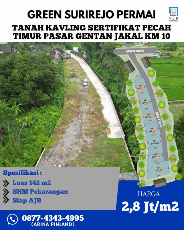 dijual tanah surirejo sukoharjo ngaglik