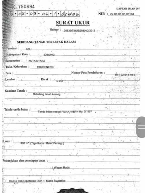 dijual tanah ubud