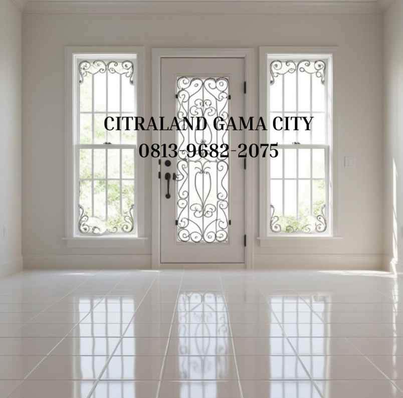 dijual vila komplek citraland gama city