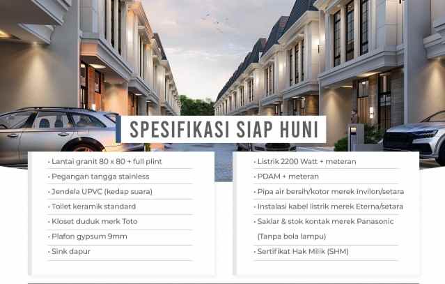 dijual villa jalan kalpataru pondok