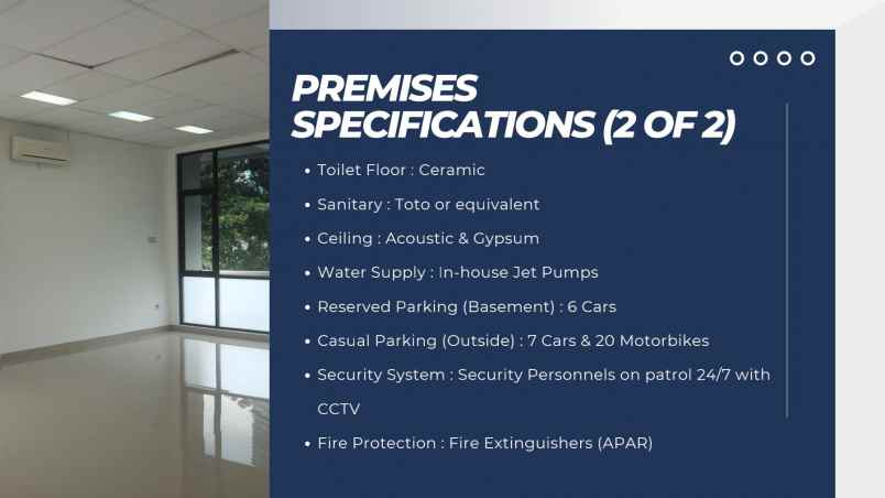 disewakan ruang kantor 2 lantai di gedung aditya