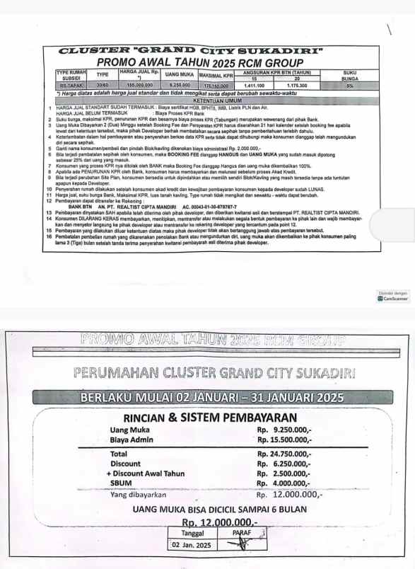 hunian subsidi bercluster di sepatan