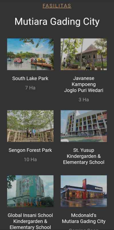 mutiara gading city cluster konsep suasana hijau