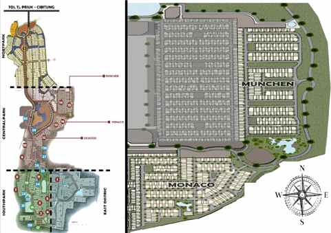 mutiara gading city cluster konsep suasana hijau