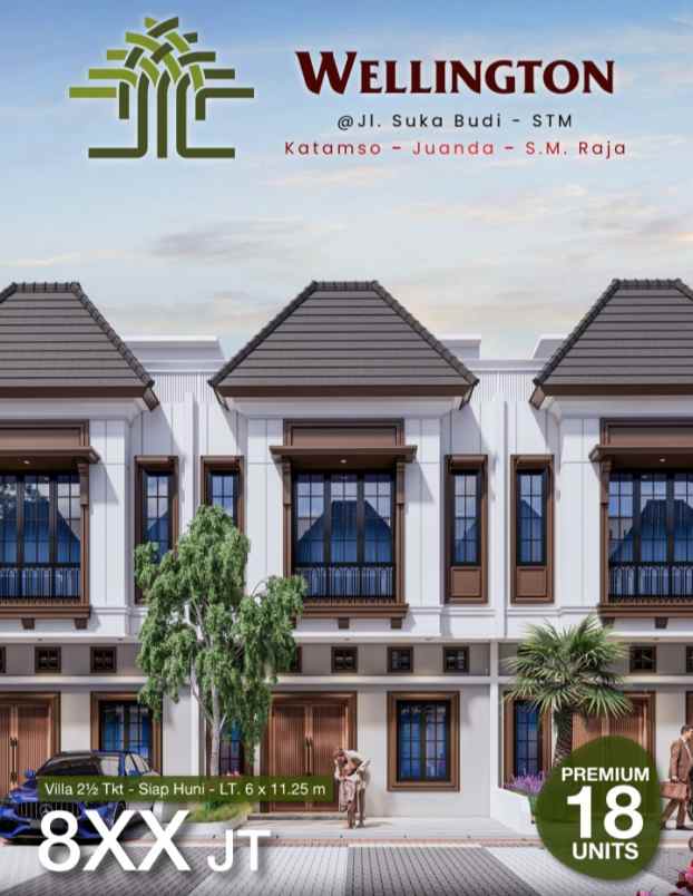 new project jual rumah villa baru komplek wellington