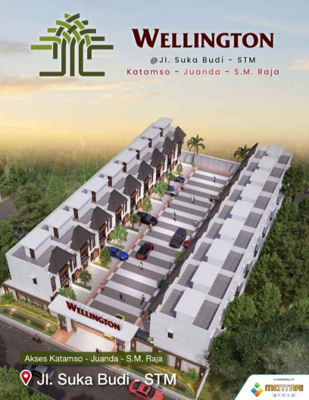 new project jual rumah villa baru komplek wellington