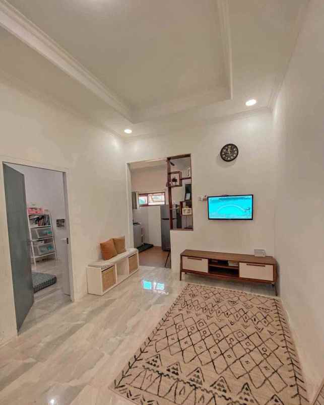 promo rumah modern kekinian akses jalan lebar 6m