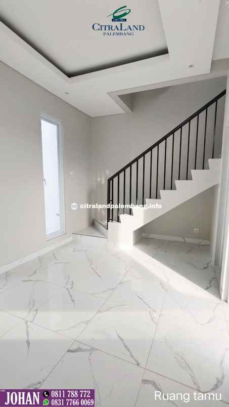 rumah 2 lantai citraland palembang harga dibawah 1m