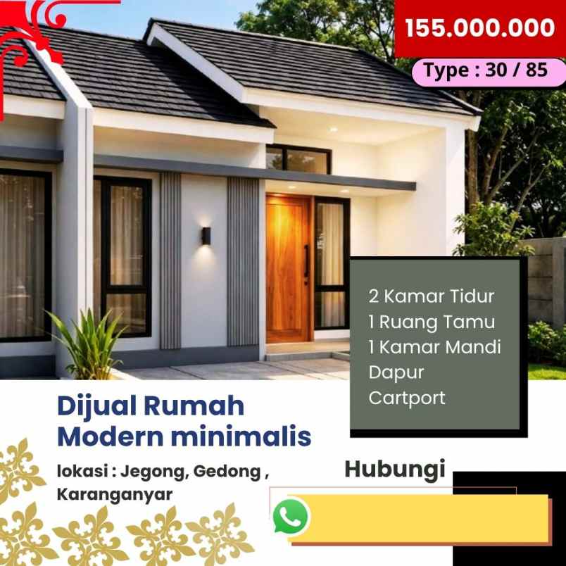 rumah komersil harga subsudi dikaranganyar kota