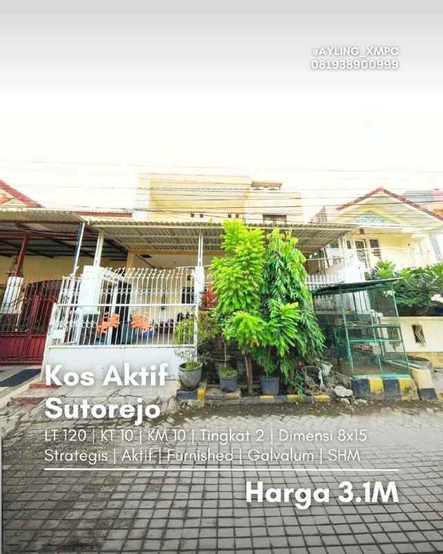 rumah kos sutorejo aktif strategis furnished galvalum