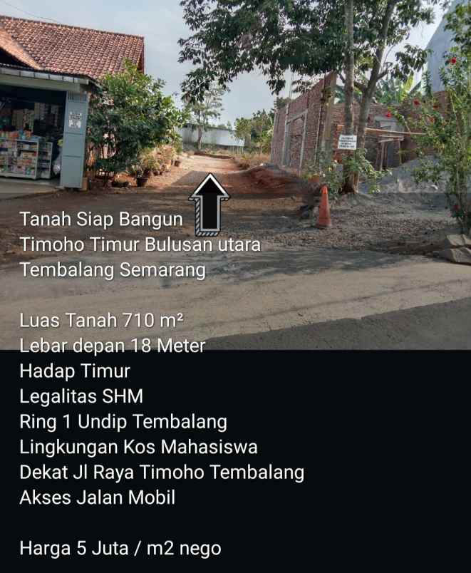 tanah dekat undip tembalang semarang