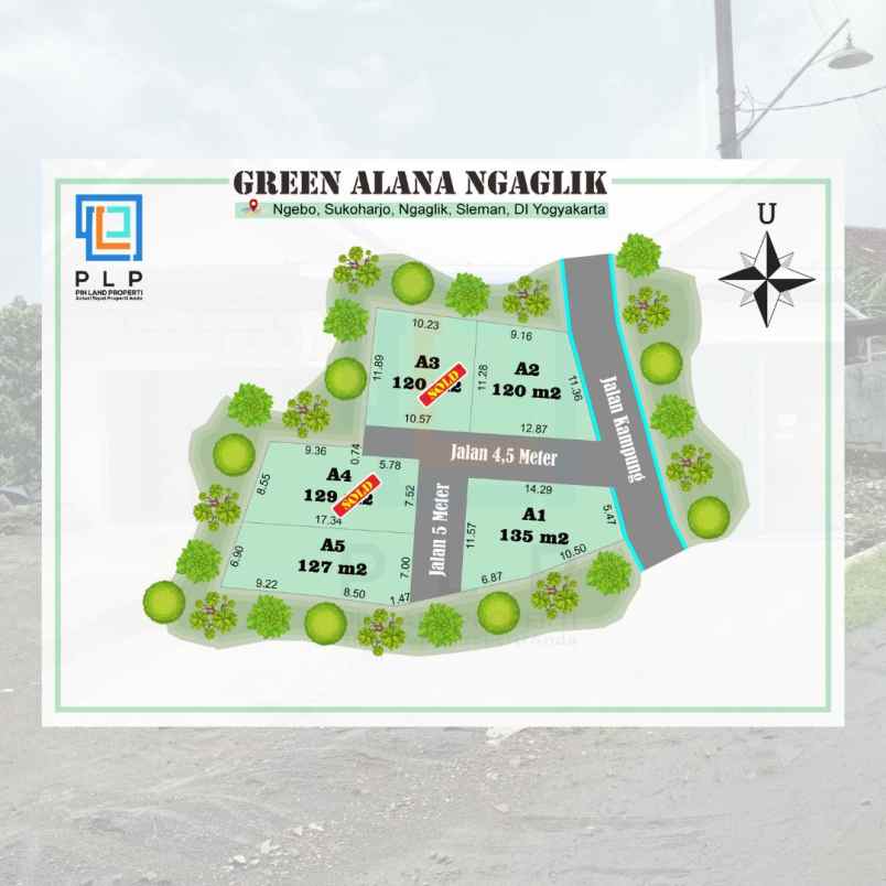 tanah pekarangan 5 menit dari jalan kaliurang