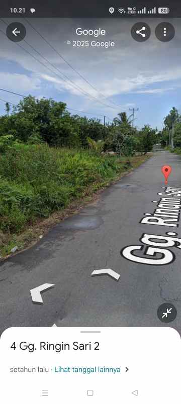 tanah siap bangun jalan ringin sari ukuran 26x140