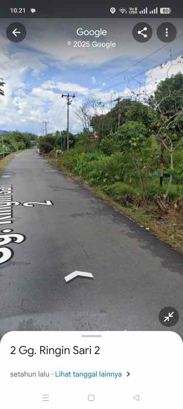 tanah siap bangun jalan ringin sari ukuran 26x140