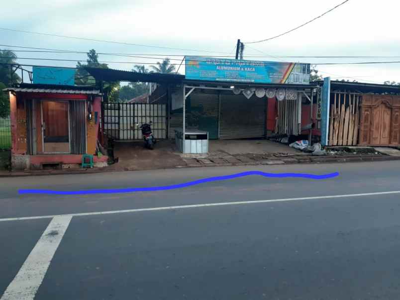 tanah strategis pinggir jalan raga cileungsi bogor