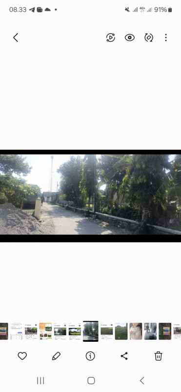 tanah tegal dekat pemukiman rumah penduduk
