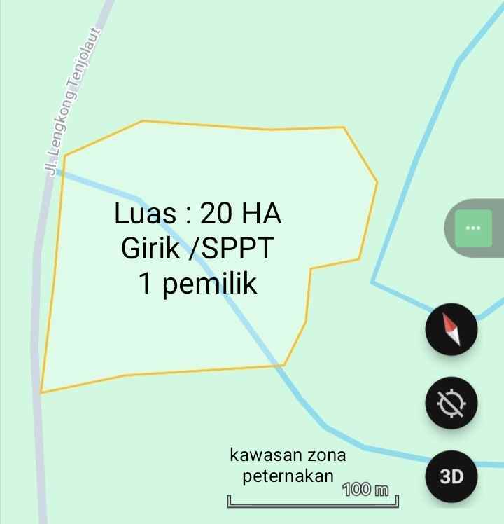tanah untuk zona peternakan subang jawa barat