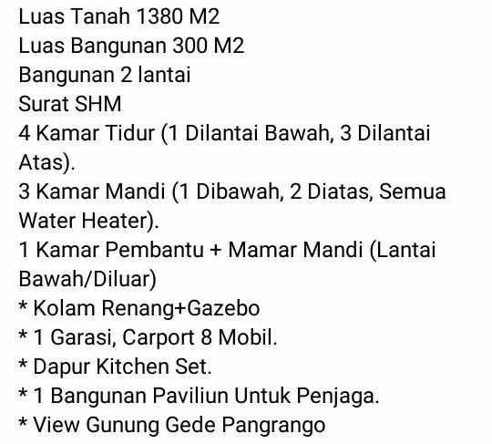 villa cisarua bogor jawa barat