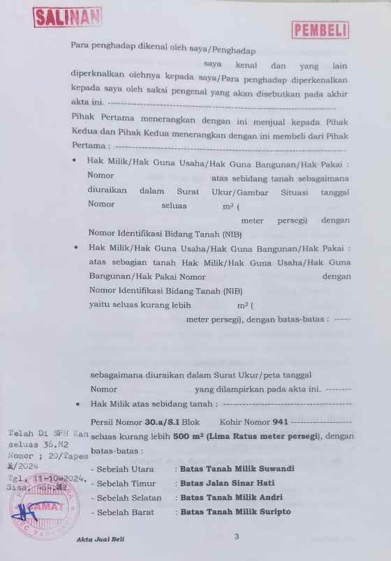 dijual cepat tanah bangunan rumah