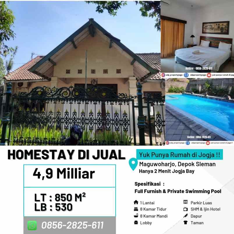 dijual hotel maguwoharjo depok sleman