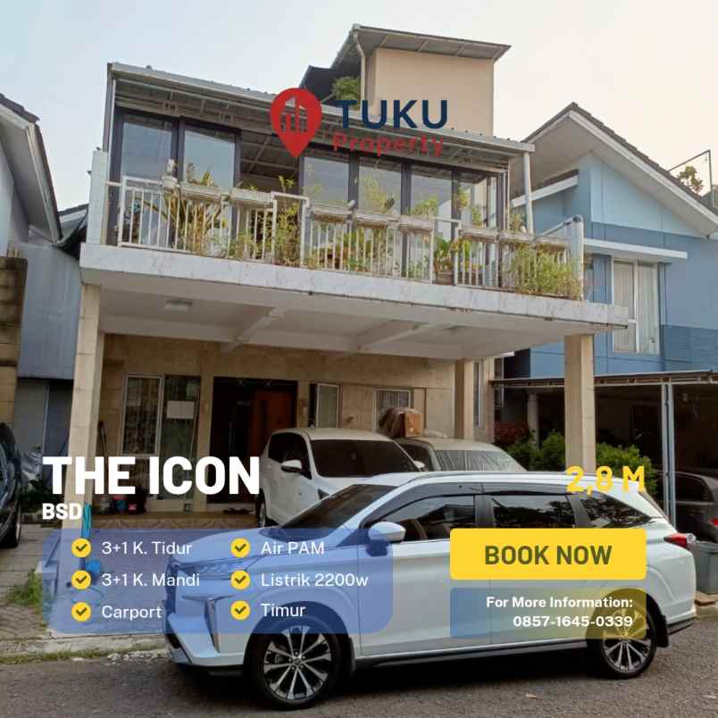 dijual murah rumah the icon verdant ville bsd