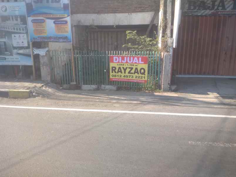 dijual ruko gudang kantor tepi jalan raya kh akhmad
