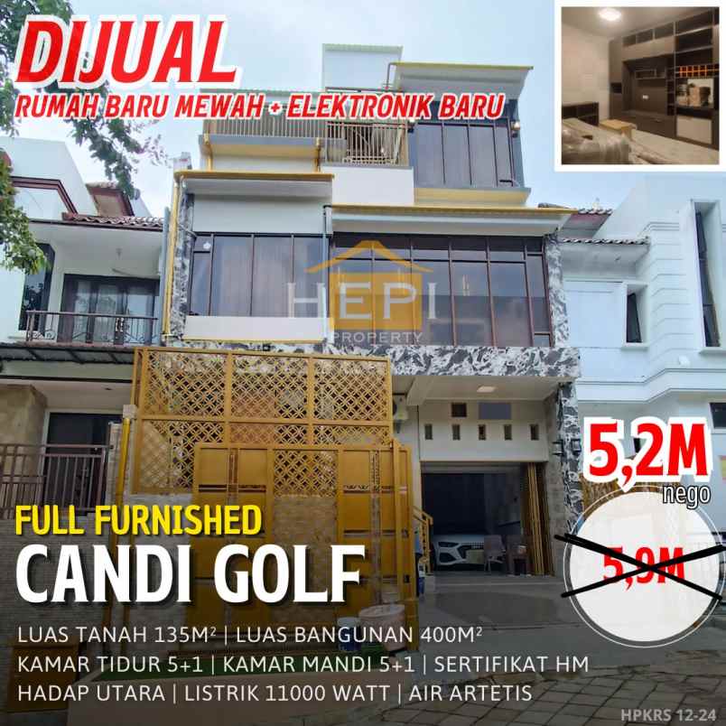 dijual rumah candi golf semarang