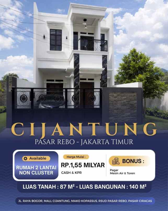 dijual rumah cijantung