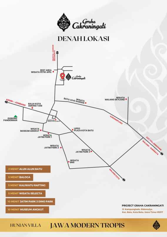 dijual rumah graha cakraningati sidomulyo