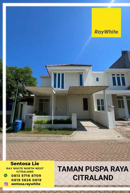 dijual rumah jalan taman puspa raya