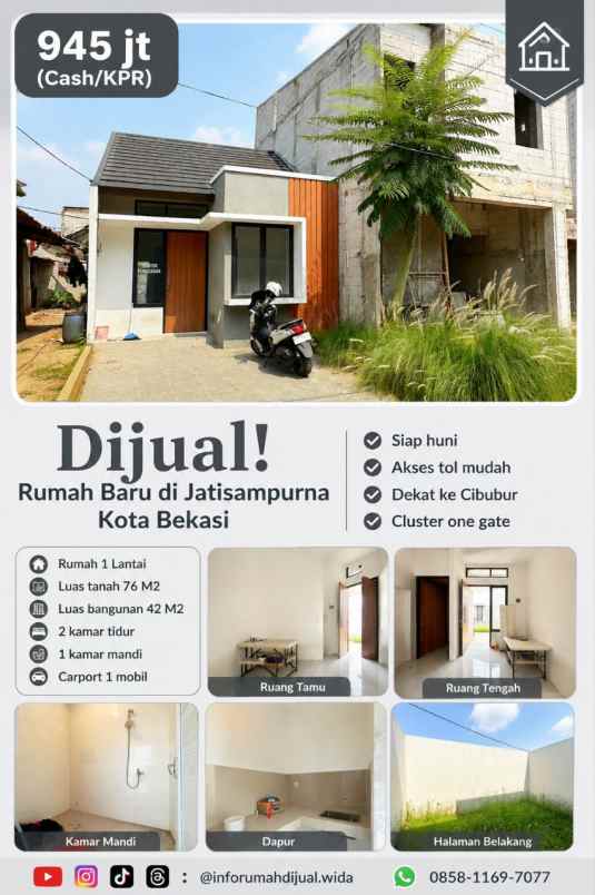 dijual rumah jatisampurna