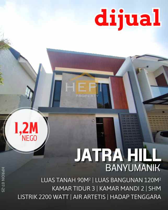 dijual rumah jatra hill