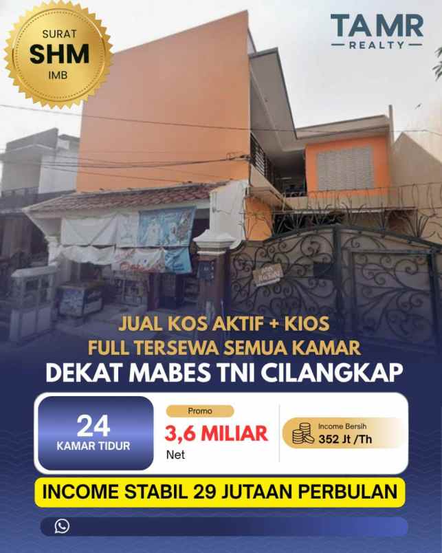 dijual rumah jl bambu apus