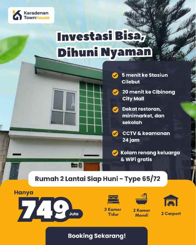 dijual rumah karadenan