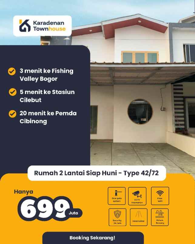 dijual rumah karadenan