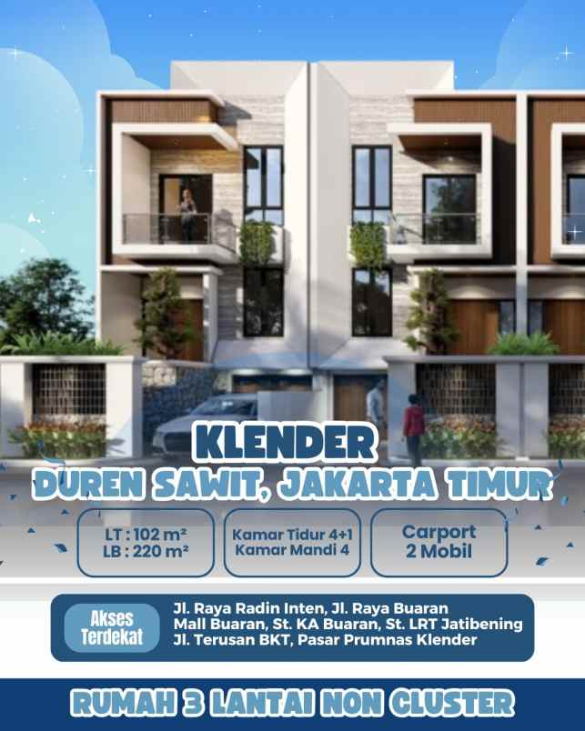 dijual rumah klender