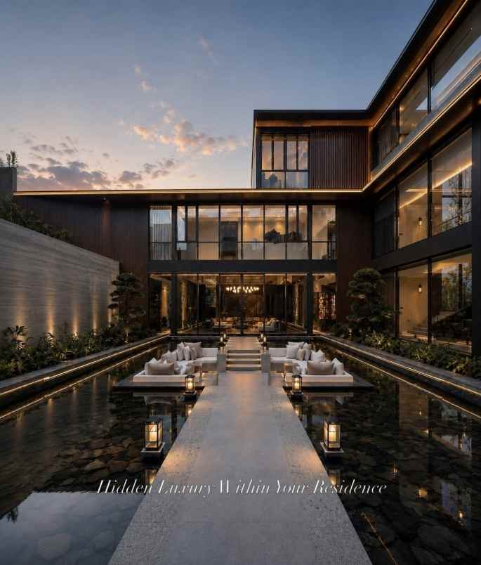 dijual rumah mewah island villa navapark bsd city