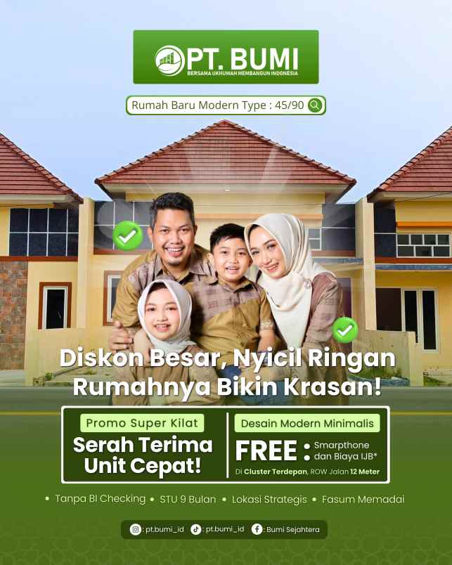 dijual rumah prasung kel buduran