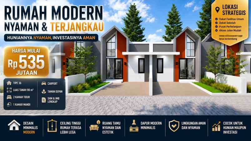 dijual rumah rumah scandinavian kkr 2