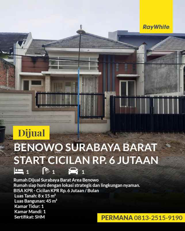 dijual rumah western village benowo surabayaa
