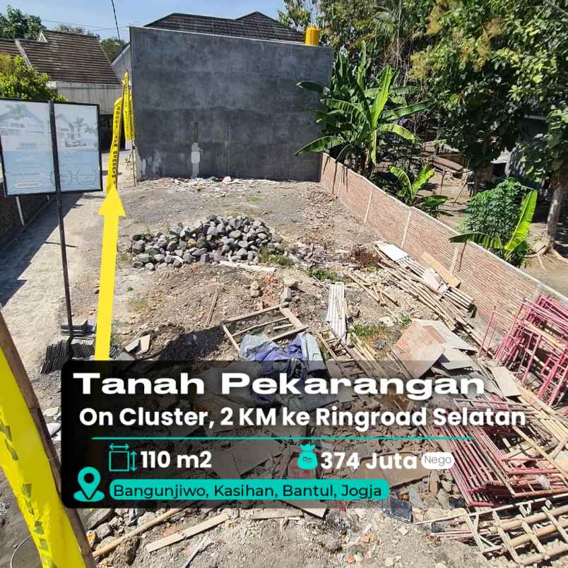 dijual tanah bangunjiwo