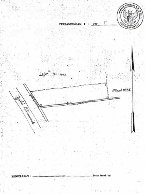 dijual tanah cokroaminoto