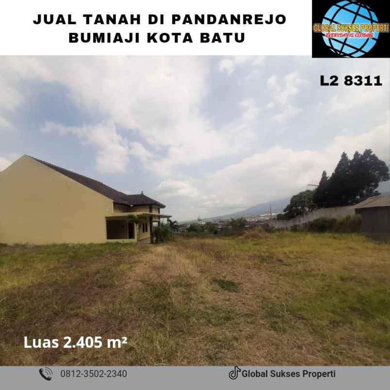 dijual tanah di jalan raya pandanrejo