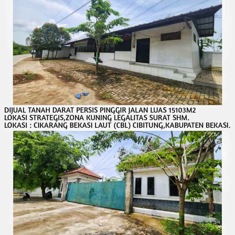 dijual tanah jl raya cikarang cibitung