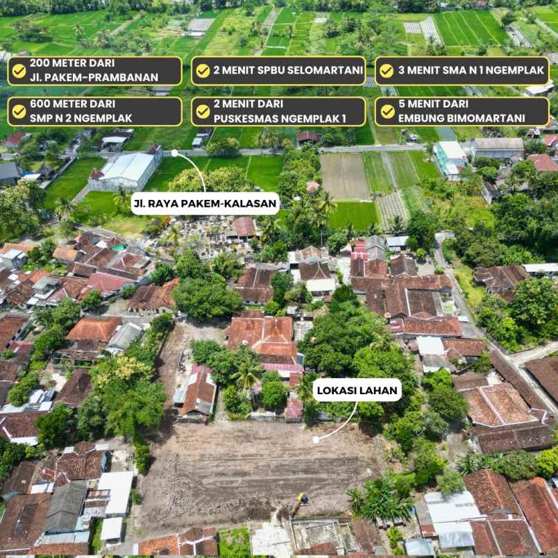 dijual tanah kalibulus bimomartani