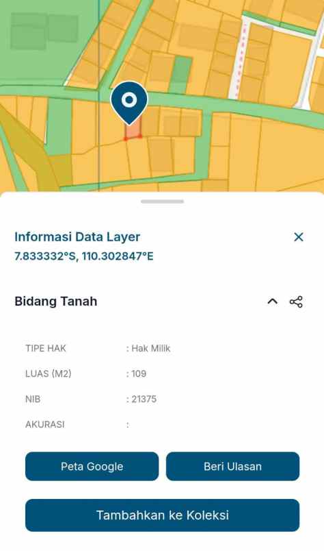 dijual tanah lemahdadi