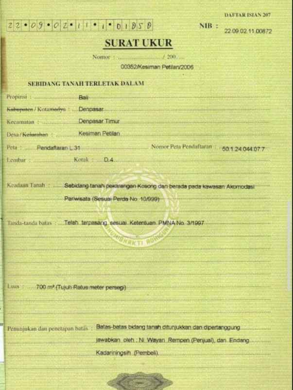 dijual tanah padang galak