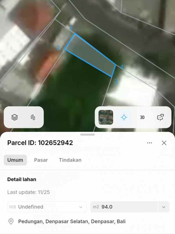 dijual tanah pedungan