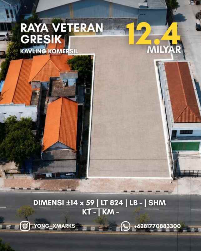 dijual tanah raya veteran
